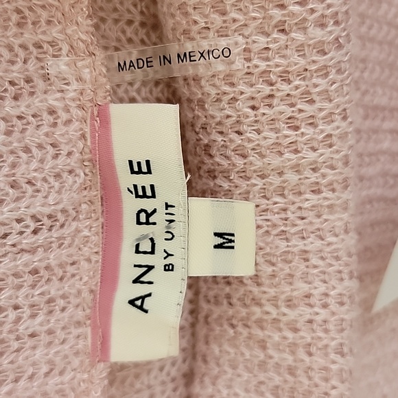 NWT Andree Pink Cowl Neck Sweater M - Picture 6 of 14